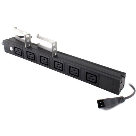 6 Port IEC PDU | 6 IEC C19 Outputs | Rack Mount Power Distribution | by SERVEREDGE