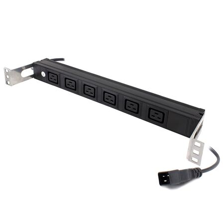 6 Port IEC PDU | 6 IEC C19 Outputs | Rack Mount Power Distribution | by SERVEREDGE
