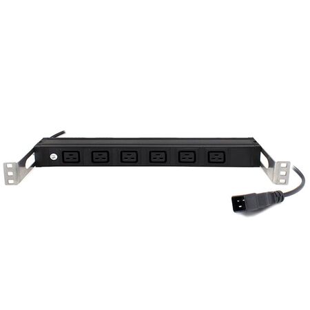 6 Port IEC PDU | 6 IEC C19 Outputs | Rack Mount Power Distribution | by SERVEREDGE