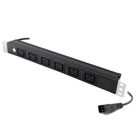 6 Port IEC PDU | 6 IEC C19 Outputs | Rack Mount Power Distribution | by SERVEREDGE