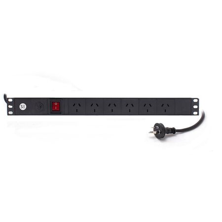Basic 6 Port PDU | 6 x 3 Pin AUS GPO Outputs | 10A, 240V Rated | by SERVEREDGE
