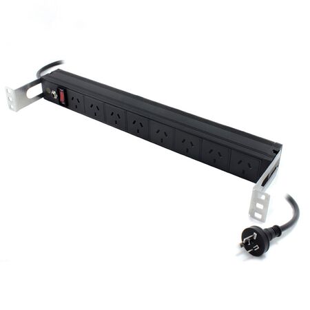 8 Port PDU Power Distribution Unit | 2m Cable Length | 10A Rated | 3 Pin AUS GPO Outputs | by SERVEREDGE