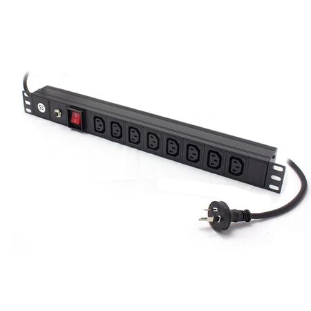 Basic 8 Port IEC PDU | 8 IEC C13 Outputs | 15A Current Rating | Rack Mountable | by SERVEREDGE