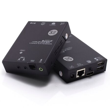 HDBaseT HDMI Extender Kit with 4 USB Ports | 100m Transmission | 1080p Full HD | by SERVEREDGE