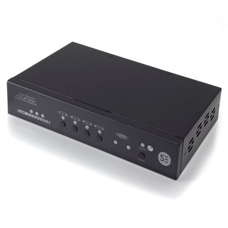 HDBaseT 4K2K 4-Input Switcher | 4K2K Resolution | 1 HDBaseT & 3 HDMI Inputs | Seamless Switching | by SERVEREDGE