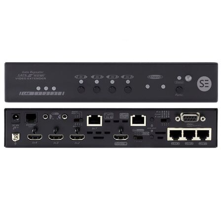 HDBaseT 4K2K 4-Input Switcher | 4K2K Resolution | 1 HDBaseT & 3 HDMI Inputs | Seamless Switching | by SERVEREDGE