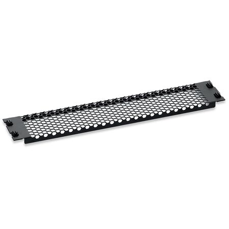 2RU Tool Less Metal 19" Vented Blanking Panel | Durable Metal Construction | Quick Tool-less Installation | Enhanced Airflow | by SERVEREDGE