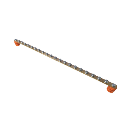 Serveredge Horizontal Grounding Bar | High Conductivity Copper | Corrosion Resistant | Multiple Grounding Terminals | by SERVEREDGE