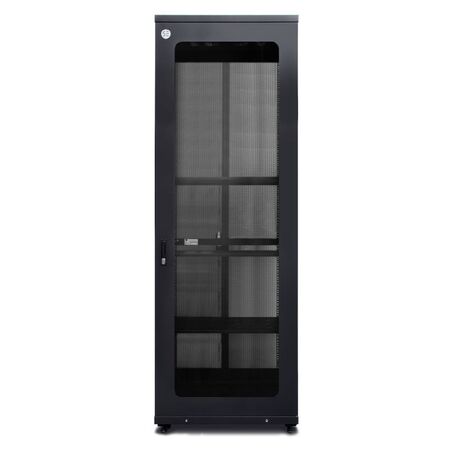 Serveredge 48RU Free Standing Cabinet | 1000Kg Load Capacity | Locking Doors & Cable Management | by SERVEREDGE
