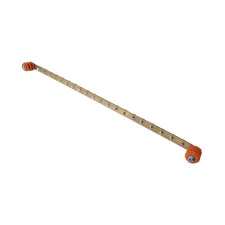 Serveredge Horizontal Grounding Bar | High Conductivity Copper | Corrosion Resistant | Multiple Grounding Terminals | by SERVEREDGE