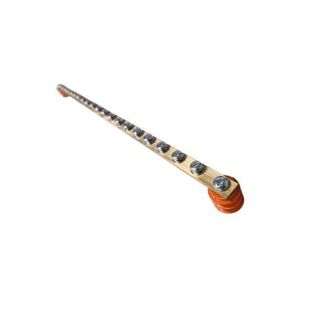Serveredge Horizontal Grounding Bar | High Conductivity Copper | Corrosion Resistant | Multiple Grounding Terminals | by SERVEREDGE