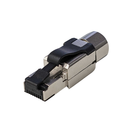 RJ45 Cat6A Shielded Industrial Field Connector | 10 Gbps Data Rate | Field Installable | by SERVEREDGE