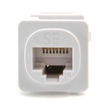 Cat6 UTP RJ45 Australian Style Jack | Compliant with AS/NZS Standards | Flexible Locking Tabs | @Pack of 10 | by SERVEREDGE