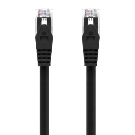 CAT6 Network Cable 1m Black | 50-Micron Gold-Plated Connectors | Snagless Design | by SERVEREDGE
