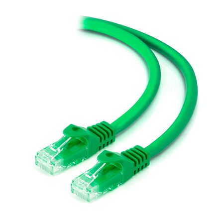 CAT6 Network Cable 0.3m Green | 50-Micron Gold-Plated Connectors | Snagless Design | by SERVEREDGE