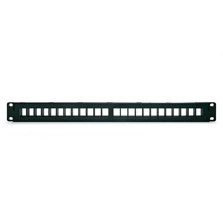 24 Port Shielded Cat6A Patch Panel | 10 Gigabit Support | Nickel Plated for Grounding | by SERVEREDGE