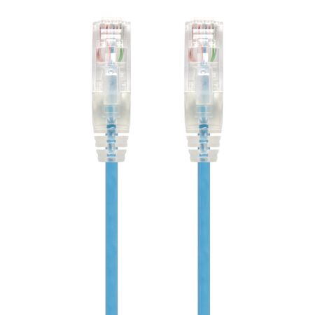 3m Blue Ultra Slim Cat6 Network Cable | UTP | 28AWG | 50u Gold Plated Connectors | by SERVEREDGE