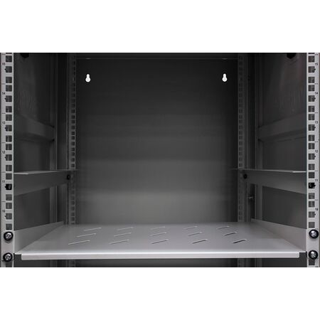 18RU Wall Mount Cabinet | Fully Assembled Hinged Frame | Steel Construction | Grey Finish | by SERVEREDGE