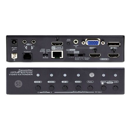 HDBaseT Multi Input Switcher Transmitter | 2 HDMI Inputs | 4K UHD Support | Long-Distance Transmission | by SERVEREDGE