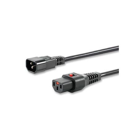IEC LOCK 3m IEC C13 to C14 Power Extension Cord | Patented Locking Mechanism | SAA Approved | by SERVEREDGE