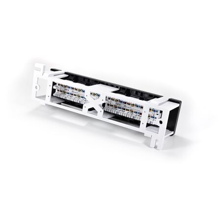 12 Port CAT6 Surface Mount Patch Panel | UTP | High-Speed Data Transmission | Durable Design | by SERVEREDGE