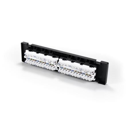 12 Port CAT6 Surface Mount Patch Panel | UTP | High-Speed Data Transmission | Durable Design | by SERVEREDGE