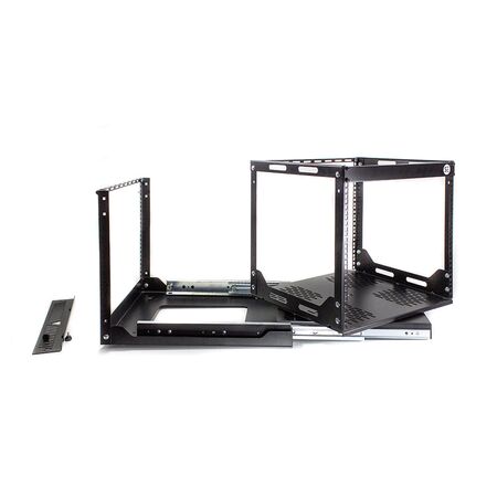 10RU Slide & Swivel Server Rack | Steel Construction | Powder Coated Finish | by SERVEREDGE