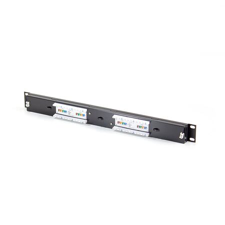 12 Port CAT6 Patch Panel | 1RU Rack Mountable | UTP Design | by SERVEREDGE