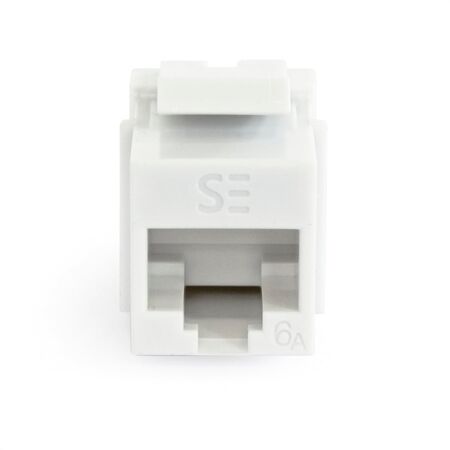 Universal Cat6A UTP RJ45 Modular Keystone Jack | Quick Tool Installation | 10 Gbps Data Rate | by SERVEREDGE