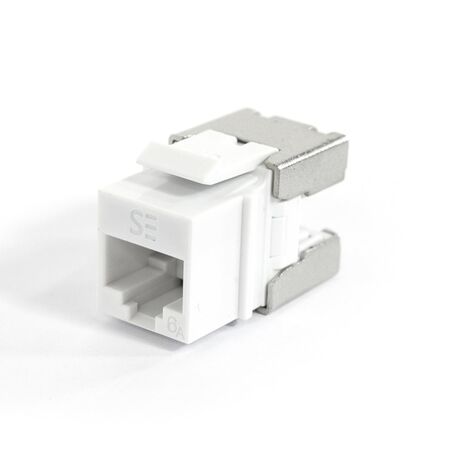 Universal Cat6A UTP RJ45 Modular Keystone Jack | Quick Tool Installation | 10 Gbps Data Rate | by SERVEREDGE
