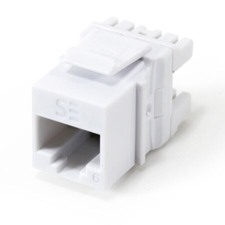 Serveredge Universal Cat6 UTP RJ45 Modular Keystone Jack | ISO/IEC Compliant | UL 94V-O Fire Rated | @Pack of 10 | by SERVEREDGE