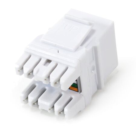 Serveredge Universal Cat6 UTP RJ45 Modular Keystone Jack | ISO/IEC Compliant | UL 94V-O Fire Rated | @Pack of 10 | by SERVEREDGE