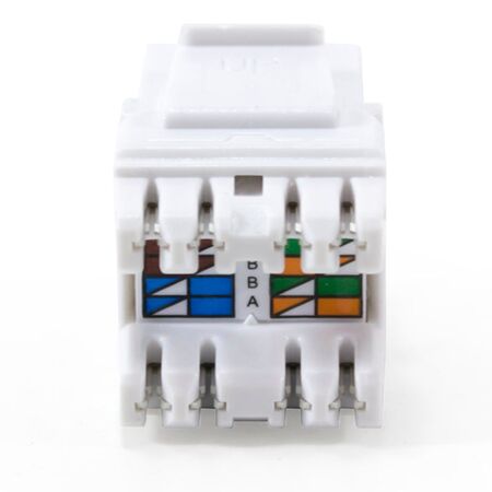 Serveredge Universal Cat6 UTP RJ45 Modular Keystone Jack | ISO/IEC Compliant | UL 94V-O Fire Rated | @Pack of 10 | by SERVEREDGE