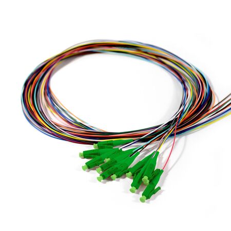 Fibre Optic Pigtail OS2 | 2M Length | 12 Fibres | LC Connector | by SERVEREDGE