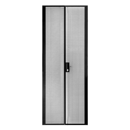 Serveredge 42RU Perforated Mesh Split Rear Door | 800mm Wide | Optimal Airflow & Easy Access | by SERVEREDGE