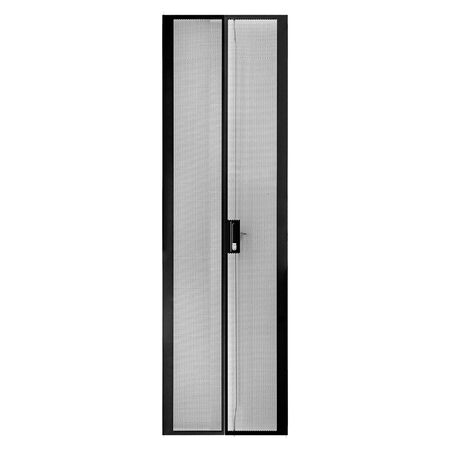 Serveredge 45RU 600mm Wide Perforated Mesh Split Rear Door | Optimal Airflow | Easy Access Design | Powder Coated Finish | by SERVEREDGE