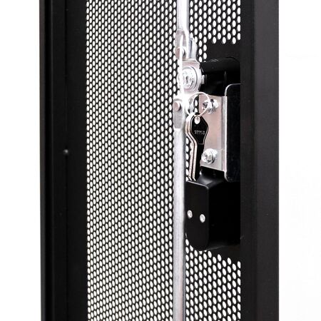 Serveredge 45RU 600mm Wide Perforated Mesh Split Rear Door | Optimal Airflow | Easy Access Design | Powder Coated Finish | by SERVEREDGE