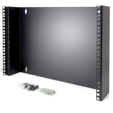 8RU 19 Inch Wall Mount Bracket | Steel Construction | Powder Coated Finish | @Each by SERVEREDGE