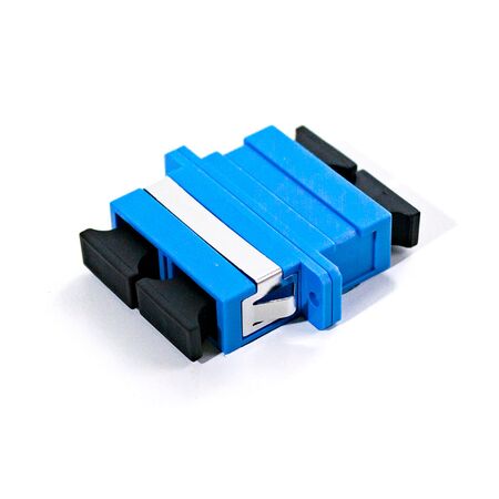 SC/F to SC/F Single Mode Duplex OS2 Fibre Adapter | Blue Housing | Low Insertion Loss | High Return Loss | by SERVEREDGE