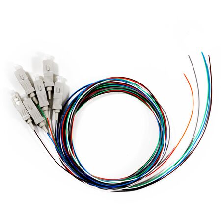 Serveredge SC Pigtail OM4 | 2M Length | 6 Fibres | UL Approved | by SERVEREDGE