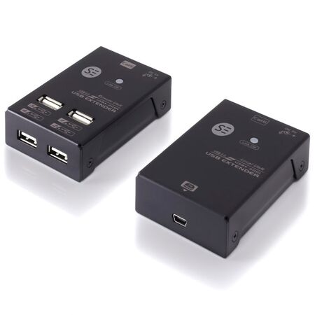 USB 2.0 4-Port Rangeboost Ethernet Extender | 50m Extension | Plug and Play | by SERVEREDGE