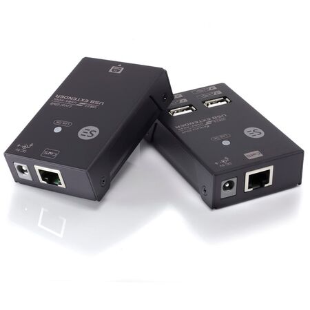 USB 2.0 4-Port Rangeboost Ethernet Extender | 50m Extension | Plug and Play | by SERVEREDGE