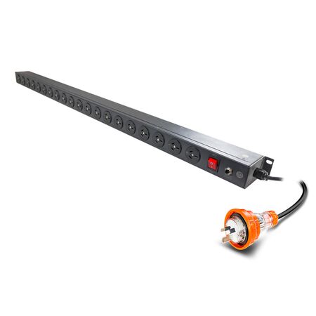Serveredge Basic Vertical 20 Port 15A PDU | 20 x 10A AUS GPO Outputs | 15A Captive Plug Input | by SERVEREDGE