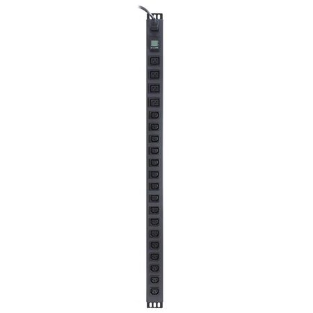 Serveredge Metered 20 Port Vertical PDU | 16 IEC C13 Outputs | Space-Saving Design | Power Monitoring | by SERVEREDGE