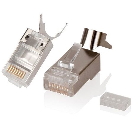 CAT6A Fully Shielded Modular Crimp Plug | 22AWG to 23AWG Compatibility | Easy Installation | by SERVEREDGE