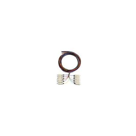 Serveredge ST Pigtail Multimode OM3 | 6 Fibers | 2M Length | High Bandwidth Performance | by SERVEREDGE