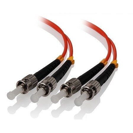 Multi Mode Duplex LSZH Fibre Cable 62.5/125 OM1 | 3m Length | ST-ST Connector | 100% Optically Tested | by SERVEREDGE