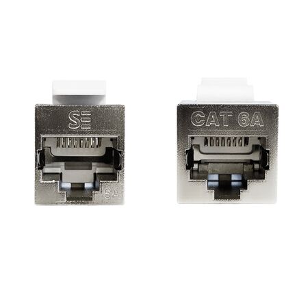 CAT6A 10GbE Shielded Female/Female Coupler | 180° Inline | UL 1863 Listed | by SERVEREDGE
