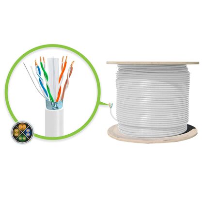 CAT6A 305m Network Cable | Solid 23AWG | LSZH Jacket | FUTP Design | by SERVEREDGE