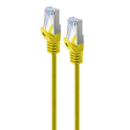 CAT6A Slim S/FTP Network Cable | 10GBASE-T Support | LSZH Jacket | 0.5m | Yellow | by SERVEREDGE